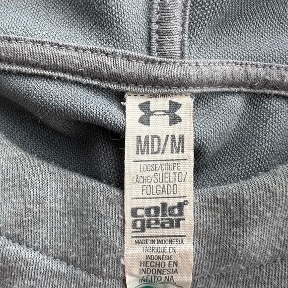 Under Armor San Francisco Giants Gray Hoodie Sweatshirt Drawstring Waist Sz M - Picture 6 of 9